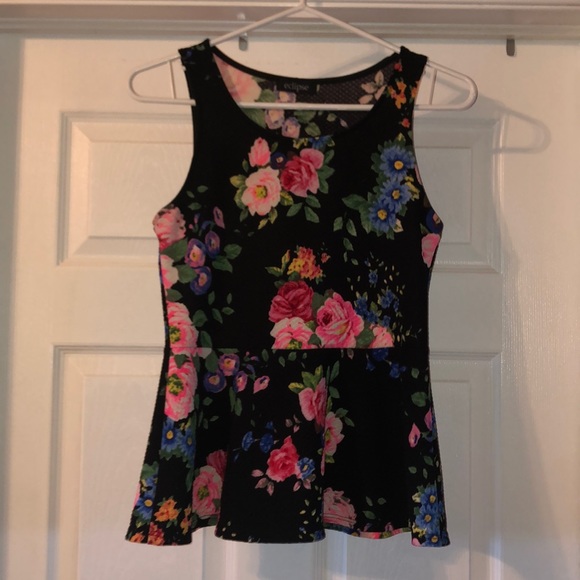Floral peplum top - Picture 1 of 3